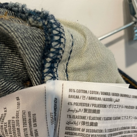 Abercrombie & Fitch men’s skinny blue jeans. 32x32 - Picture 4 of 4